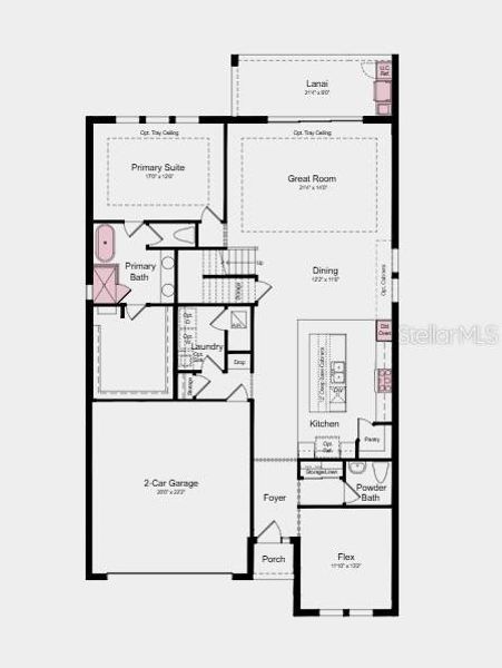 2D floor plan layout of this home in Center Lake Ranch Community Group Page, St. Cloud, FL (Image 3). 2D floor plan layout of this home in Center Lake Ranch Community Group Page, St. Cloud, FL (Image 3).