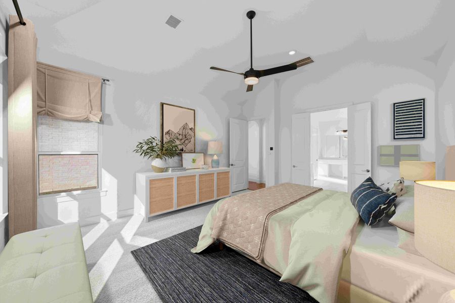 Furnished interior view inside a new home in Estates at Rockhill, Frisco (Image 19). Furnished interior view inside a new home in Estates at Rockhill, Frisco (Image 19).