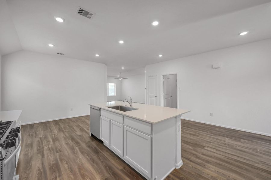 Furnished interior view inside a new home in Tavola: Wildflower II Collection, New Caney (Image 5).