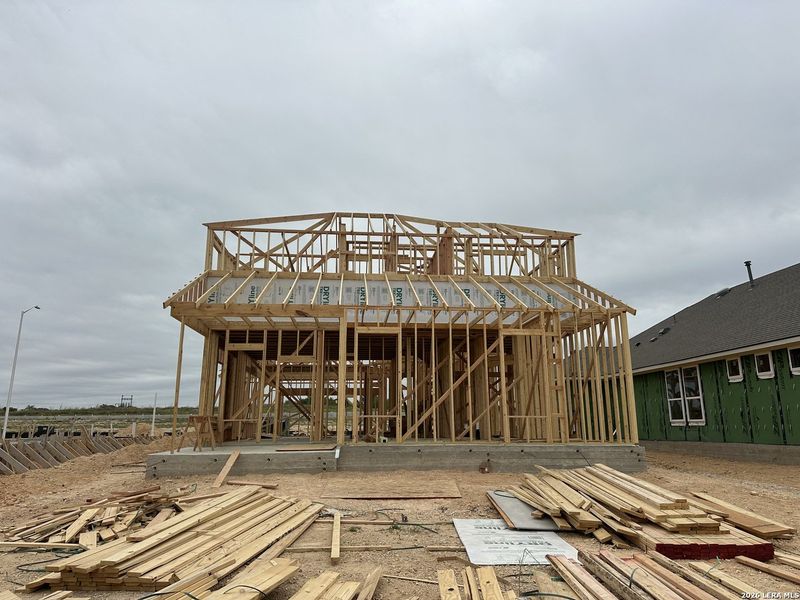 In-progress construction of a new home in Stream Waters, Seguin, TX (Image 16). In-progress construction of a new home in Stream Waters, Seguin, TX (Image 16).