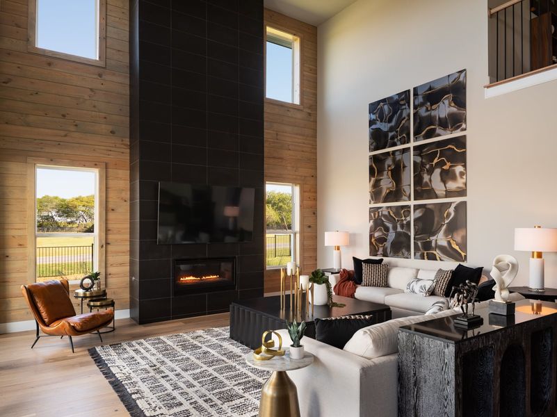 Furnished interior view inside a new home in Highland Crossing, Celina (Image 5).