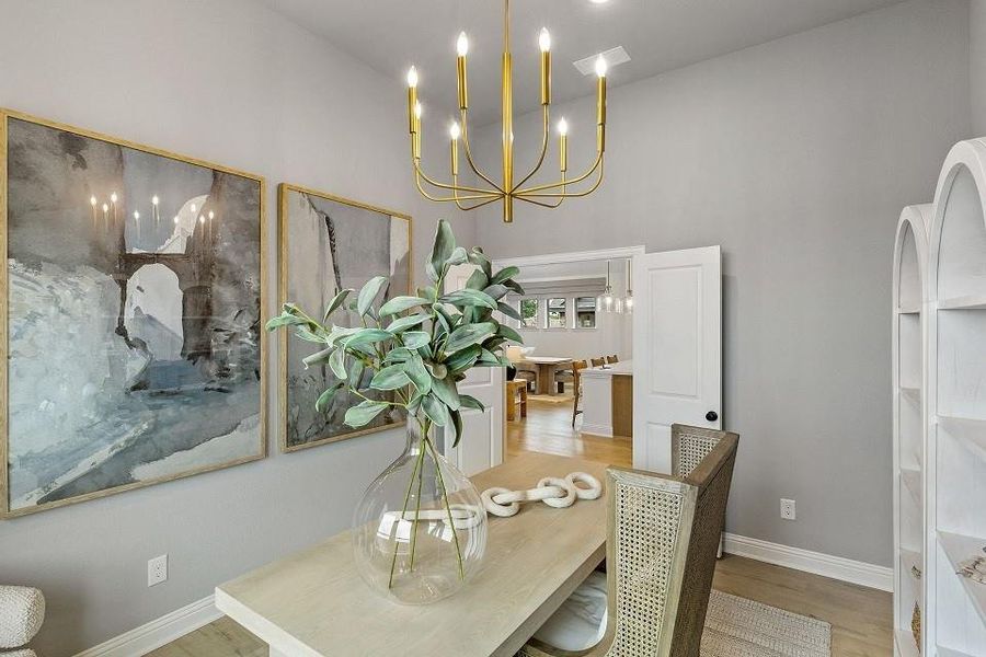 Furnished interior view inside a new home in Hulen Trails, Fort Worth (Image 17). Furnished interior view inside a new home in Hulen Trails, Fort Worth (Image 17).