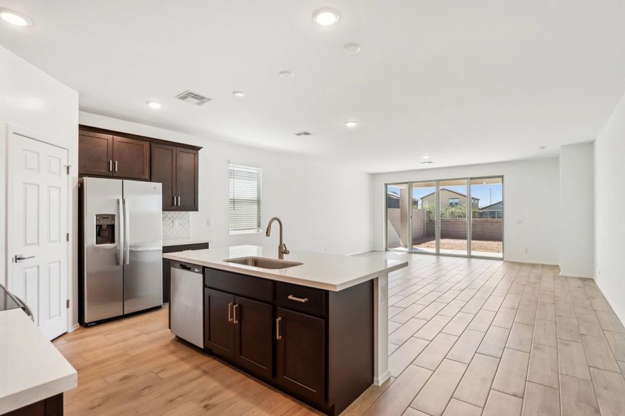 Kitchen and great room