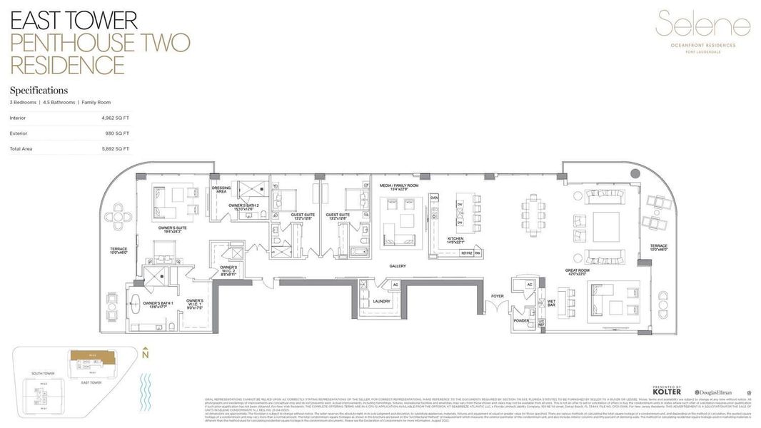 Floorplan Penthouse East Two