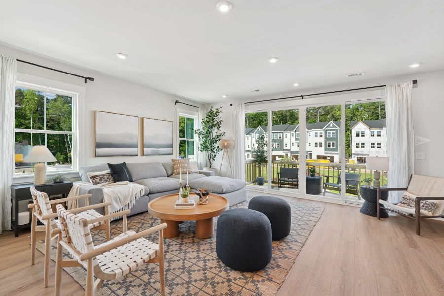 Representative furnished interior of a home built from the Ryder by Tri Pointe Homes in Twinleaf Townes, Chapel Hill (Image 9).