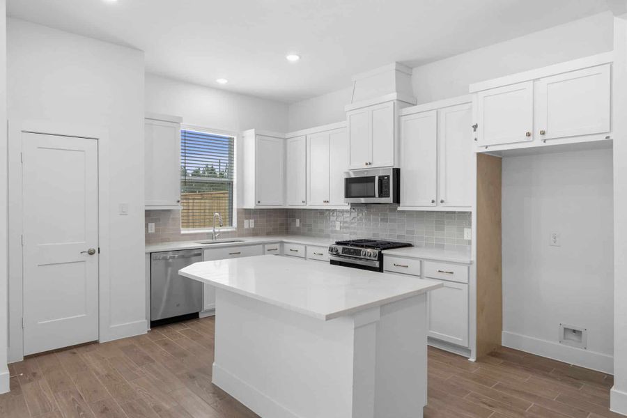 Furnished interior view inside a new home in Bridgeland, Cypress (Image 5). Furnished interior view inside a new home in Bridgeland, Cypress (Image 5).