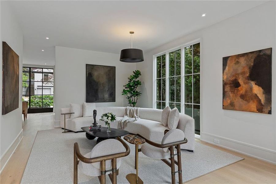 Furnished interior view inside a new home in , Atlanta (Image 36).