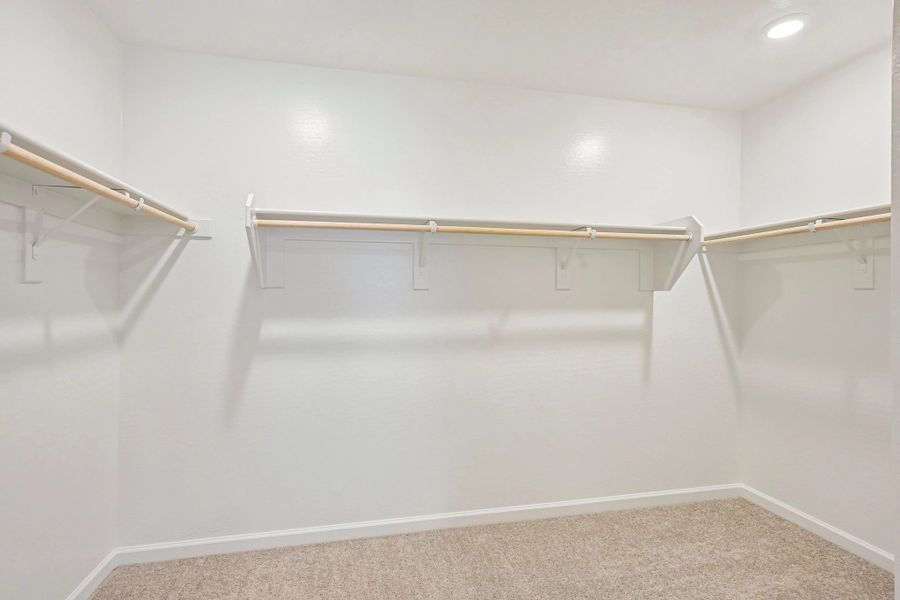 Primary walk in closet
