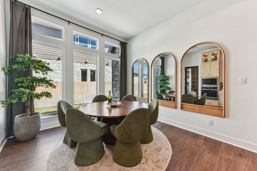 Furnished interior view inside a new home in The Grove at Blackhawk, Pflugerville (Image 44).