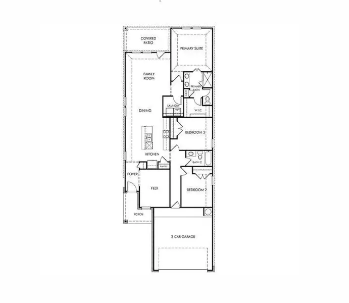2D floor plan layout of this home in , New Caney, TX (Image 2).