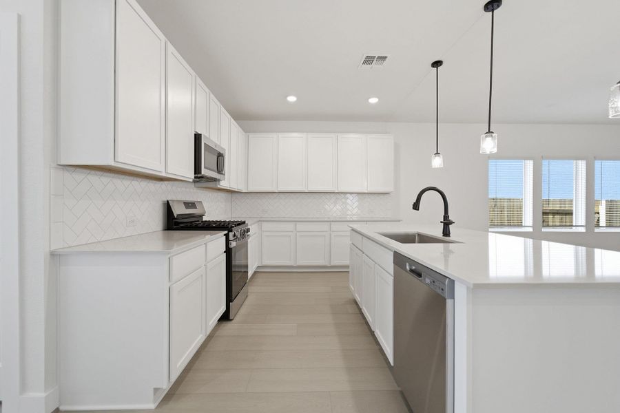 Furnished interior view inside a new home in Sunfield, Buda (Image 9).