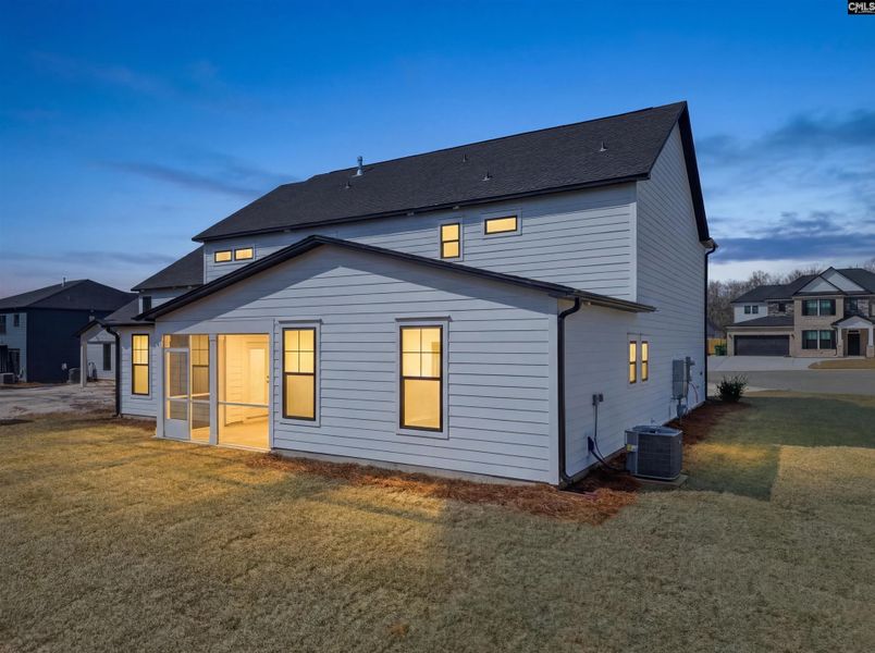 Exterior details and patio area of a home in Collins Cove, Chapin (Image 26).