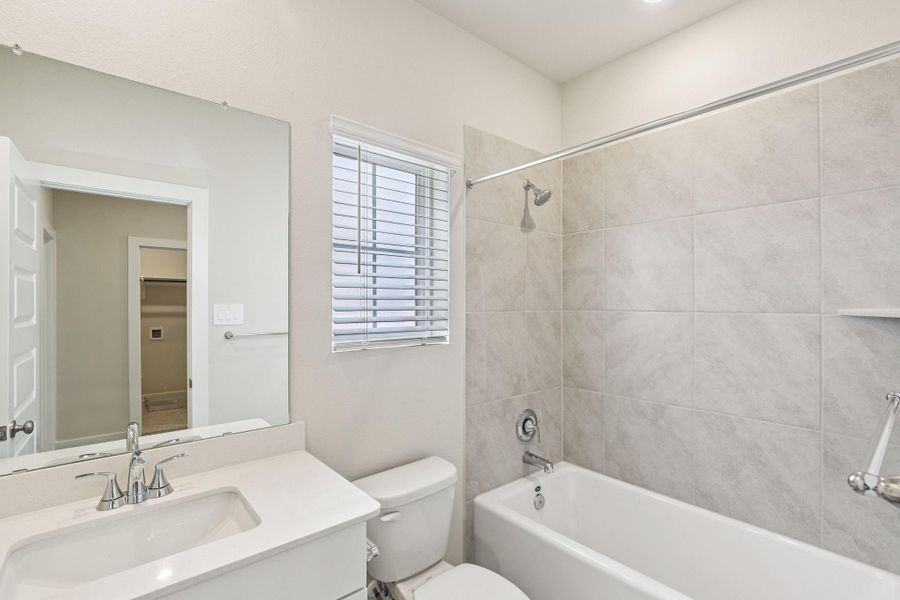 Furnished interior view inside a new home in Spring Brook Village - City Series, Houston (Image 17). Furnished interior view inside a new home in Spring Brook Village - City Series, Houston (Image 17).