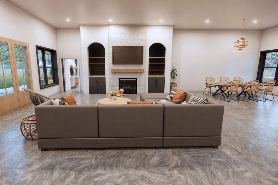 Representative furnished interior of a home built from the Haven by Zeal Home Builders in Oak Water Ranch, Granbury (Image 8).