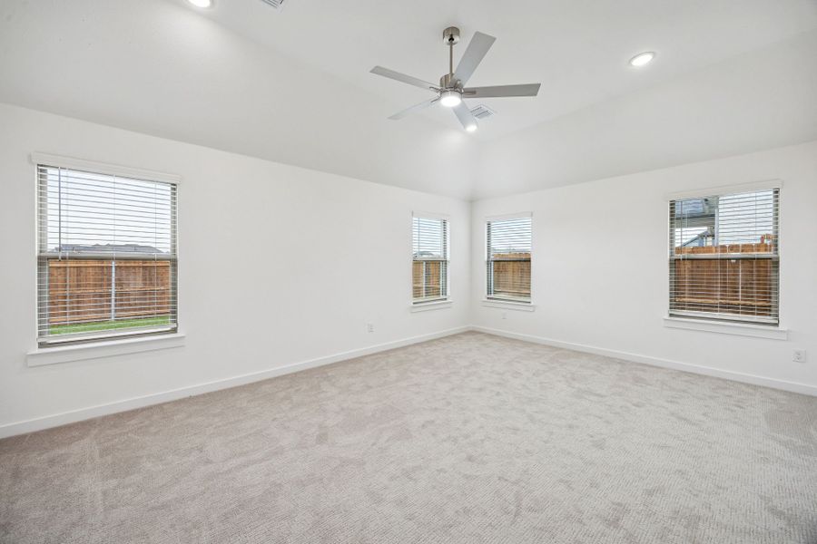 Primary Suite in the Gilmour II home plan by Trophy Signature Homes – REPRESENTATIVE PHOTO