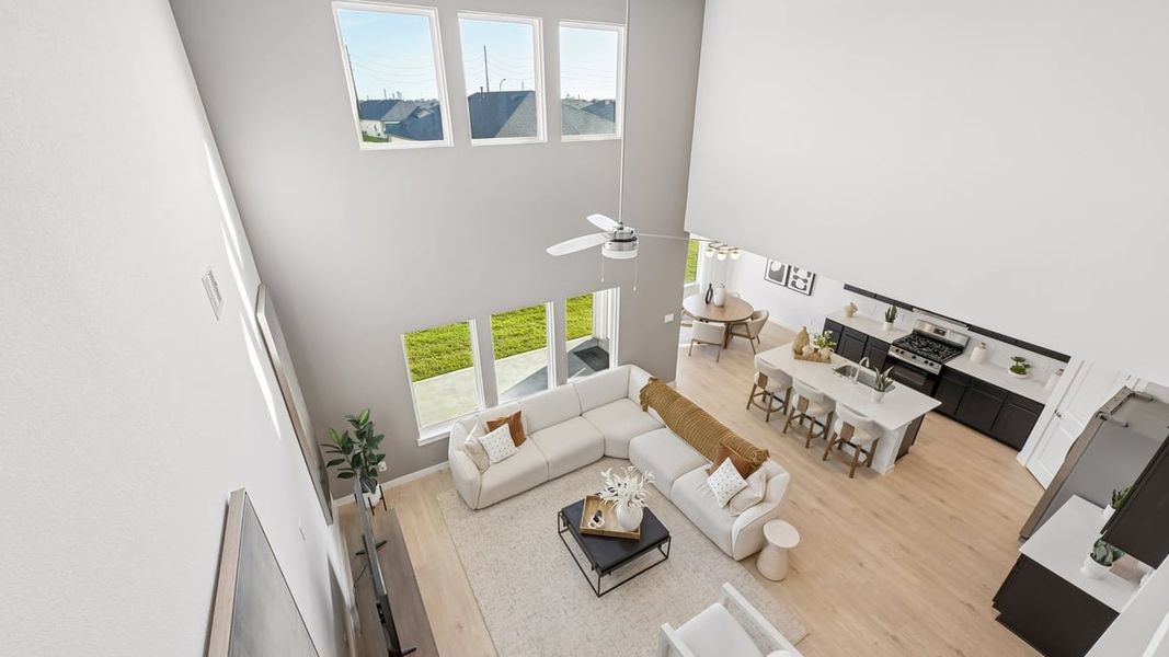 Furnished interior view inside a new home in Evergreen, Rosenberg (Image 8).