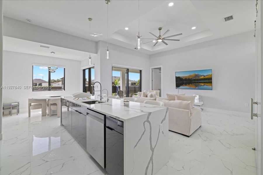 Furnished interior view inside a new home in , Cape Coral (Image 16). Furnished interior view inside a new home in , Cape Coral (Image 16).