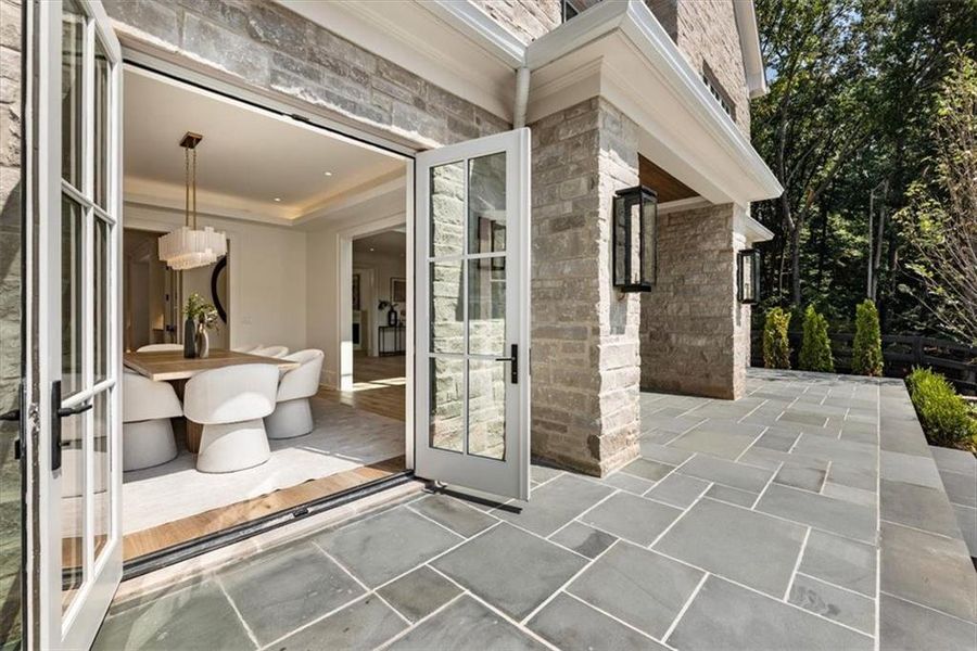 Exterior details and patio area of a home in , Milton (Image 40). Exterior details and patio area of a home in , Milton (Image 40).