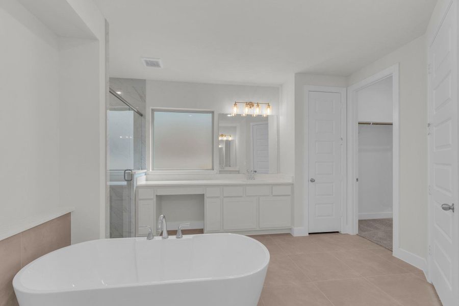 Furnished interior view inside a new home in Santa Rita Ranch - 60', Liberty Hill (Image 9).