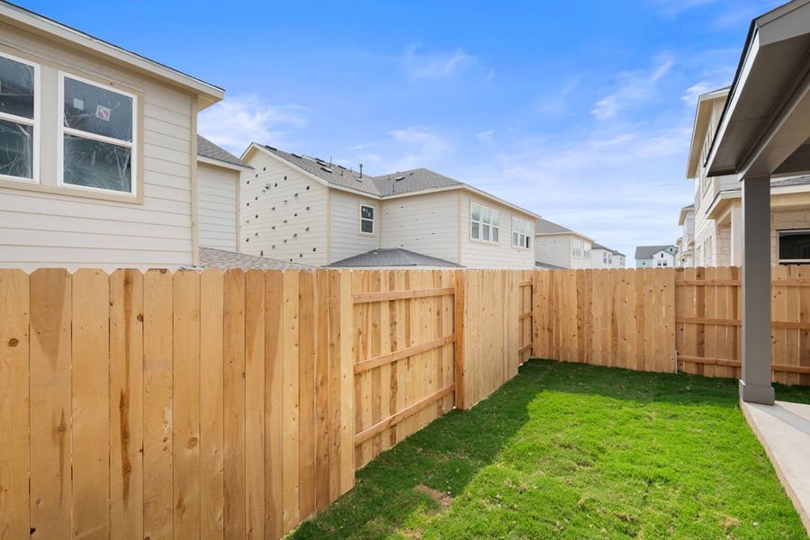 Exterior details and patio area of a home in Union Collection at Park Central, Georgetown (Image 33).