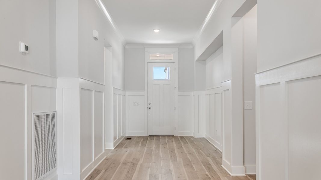 Gorgeous white painted and trimmed interior