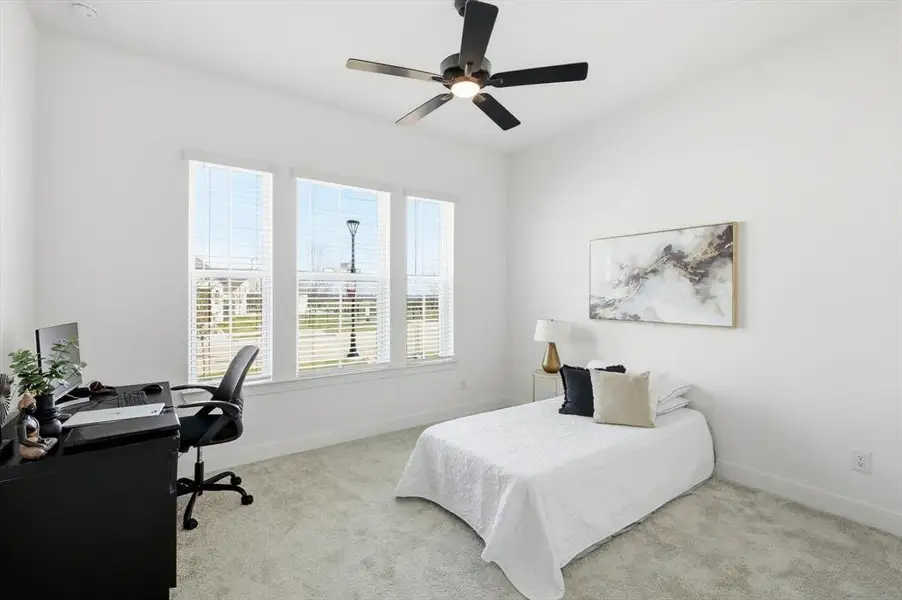 Furnished interior view inside a new home in Pecan Square - Gardens, Northlake (Image 5). Furnished interior view inside a new home in Pecan Square - Gardens, Northlake (Image 5).
