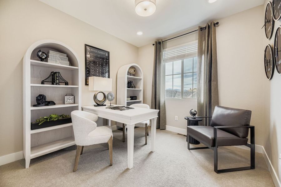 Representative furnished interior of a home built from the Apex Two by Brookfield Residential in Uplands, Westminster (Image 13).