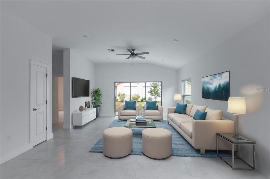 Furnished interior view inside a new home in , Port Charlotte (Image 12).