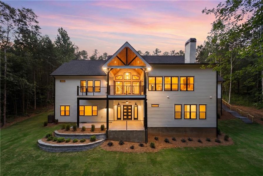 Front exterior of a new home in , Dawsonville, GA, highlighting curb appeal (Image 29).