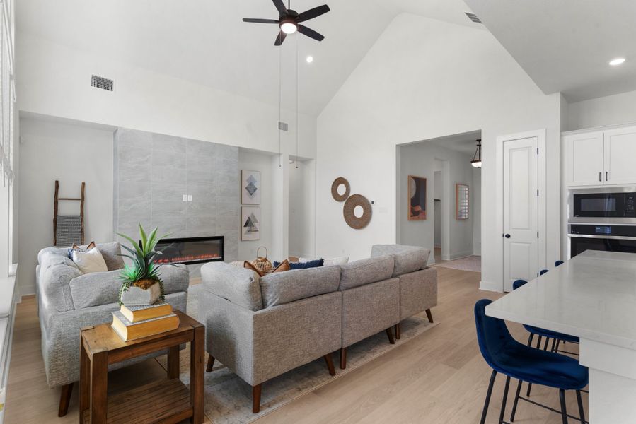 Furnished interior view inside a new home in Broken Oak, Georgetown (Image 17).