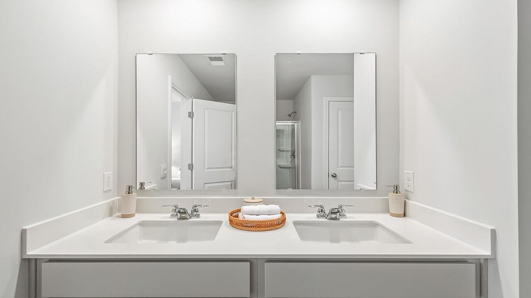 Furnished interior view inside a new home in Carolina Groves Townhomes, Moncks Corner (Image 13).