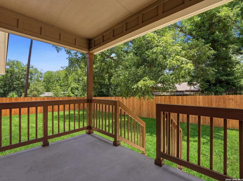 Exterior details and patio area of a home in , Kerrville (Image 34).
