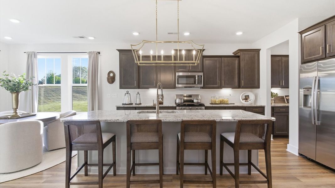Representative furnished interior of a home built from the Kendrick by DRB Homes in Wells Crossing, Seneca (Image 24).