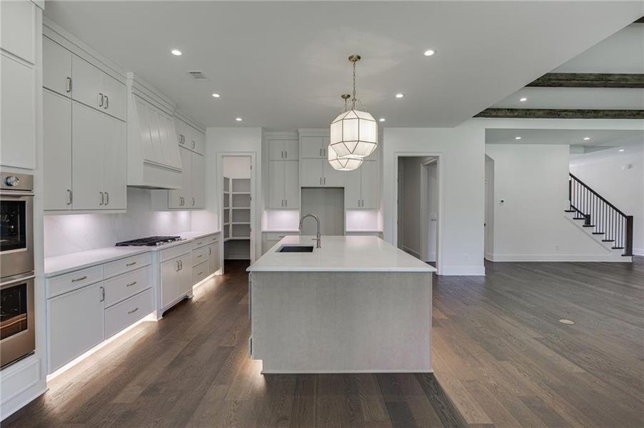 Furnished interior view inside a new home in , Buford (Image 11).