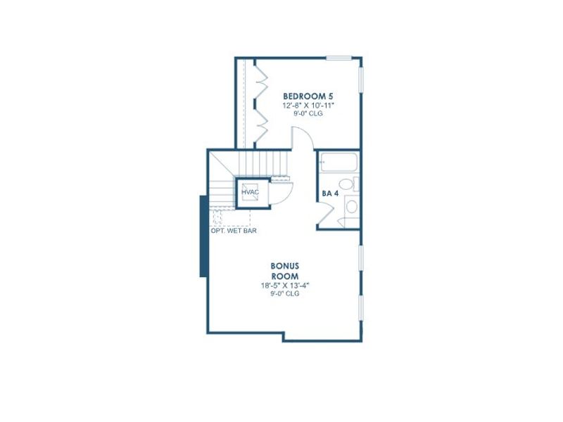 2D floor plan layout of this home in Oakfield, Parrish, FL (Image 5).