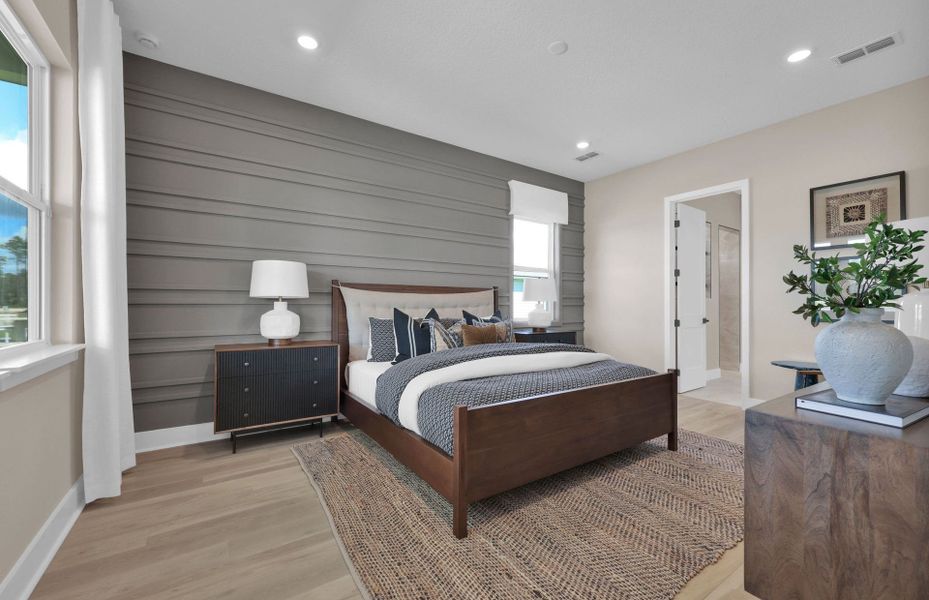 Furnished interior view inside a new home in The Landings at Saint Johns, St. Johns (Image 8).