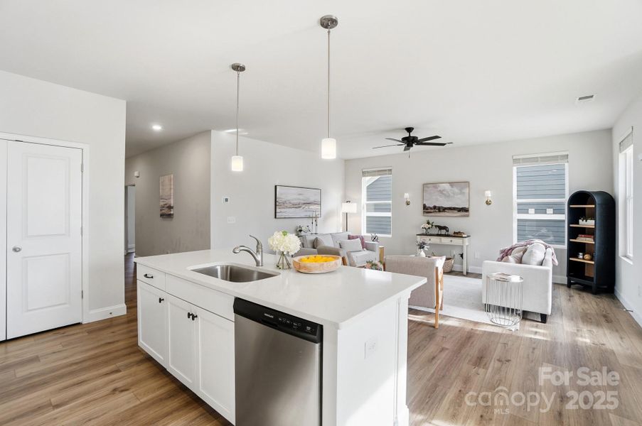 Furnished interior view inside a new home in , Cramerton (Image 29).