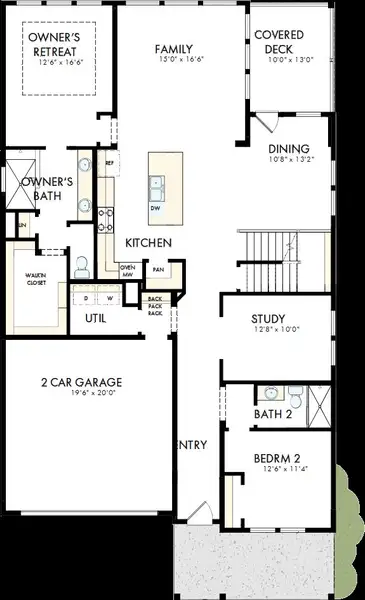 2D floor plan layout of this home in The River District – Excursion Collection, Charlotte, NC (Image 2). 2D floor plan layout of this home in The River District – Excursion Collection, Charlotte, NC (Image 2).