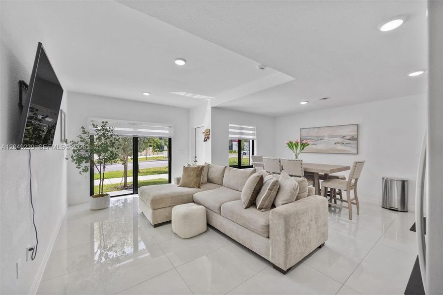 Furnished interior view inside a new home in , Homestead (Image 10). Furnished interior view inside a new home in , Homestead (Image 10).