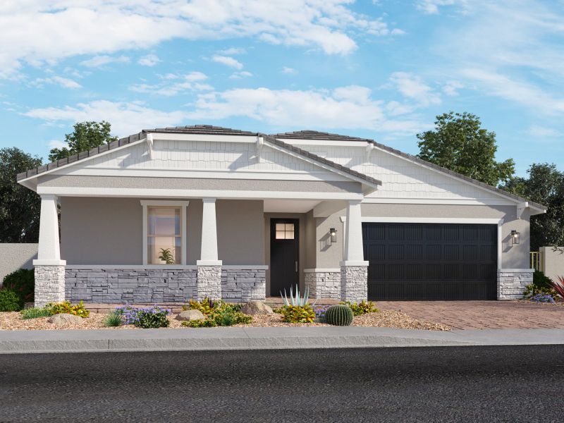 Representative exterior photo of a completed home built from the Lennon by Meritage Homes in Paloma Creek - Signature Series, Surprise, AZ (Image 5).