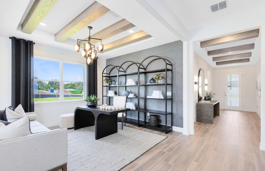 Representative furnished interior of a home built from the Scarlett by Pulte Homes in Avera, Orlando (Image 9).
