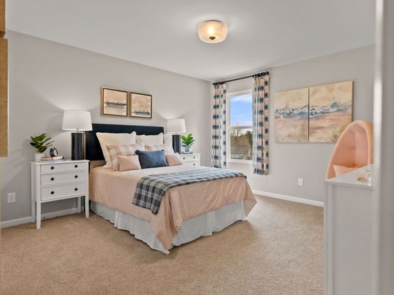 Representative furnished interior of a home built from the Elon by True Homes in Morgan Hills, Albemarle (Image 18).