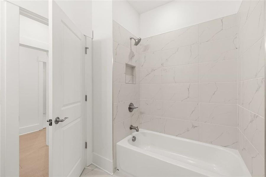 Furnished interior view inside a new home in Soleil Belmont Park, Canton (Image 16).