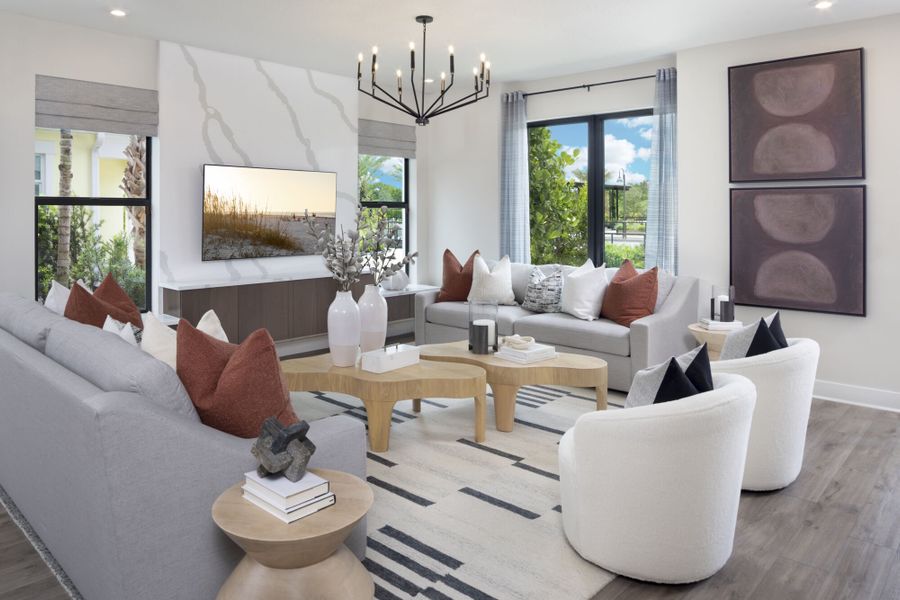 Representative furnished interior of a home built from the Gloriosa by Mattamy Homes in Newfield, Palm City (Image 4).