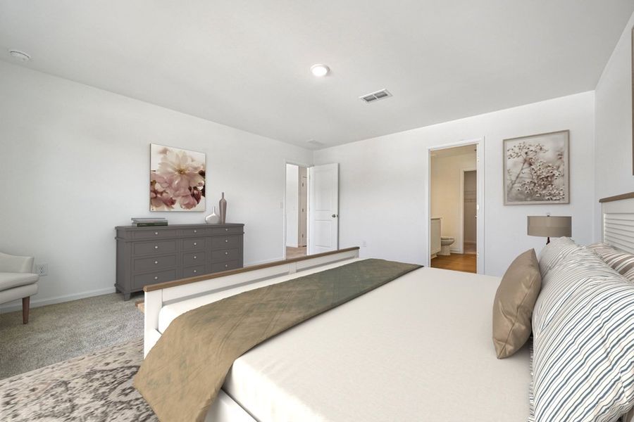 Representative furnished interior of a home built from the Meadow by Ashton Woods in Middleton Farms, Middlesex (Image 10).