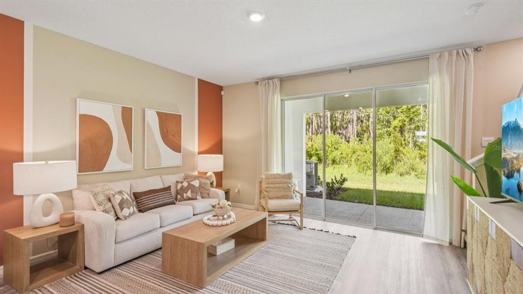 Furnished interior view inside a new home in Meadow Ridge at Epperson, Wesley Chapel (Image 6).