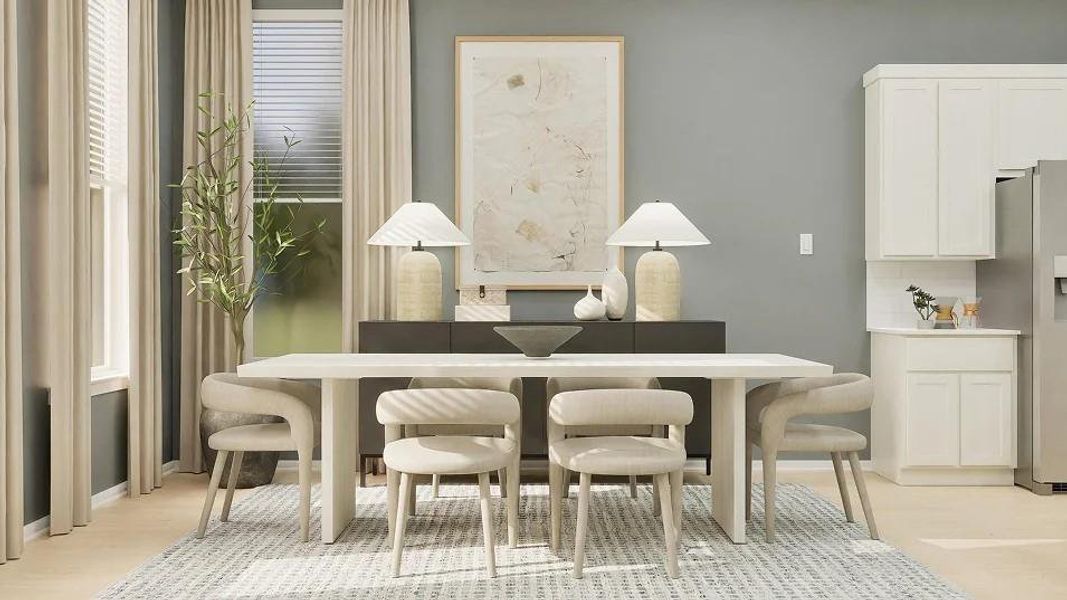 Furnished interior view inside a new home in Cotton Brook, Hutto (Image 6). Furnished interior view inside a new home in Cotton Brook, Hutto (Image 6).