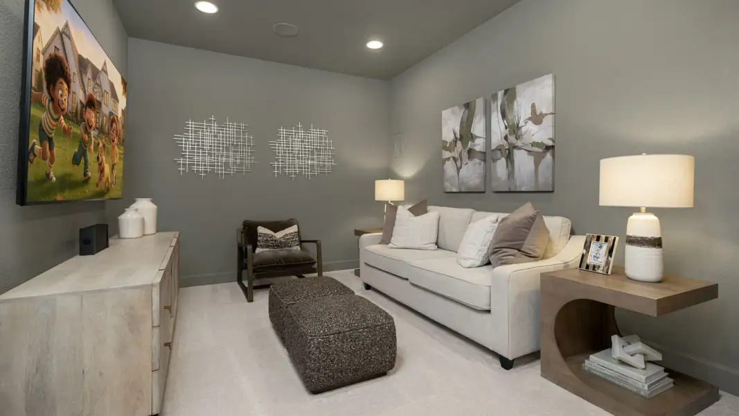 Furnished interior view inside a new home in Eliana, McKinney (Image 25).