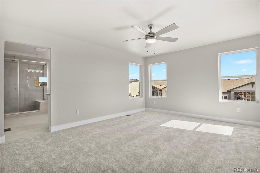 Primary suite offers a spacious retreat!