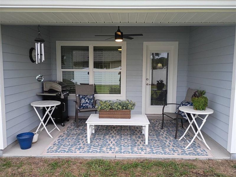 Exterior details and patio area of a home in , Lake City (Image 32).